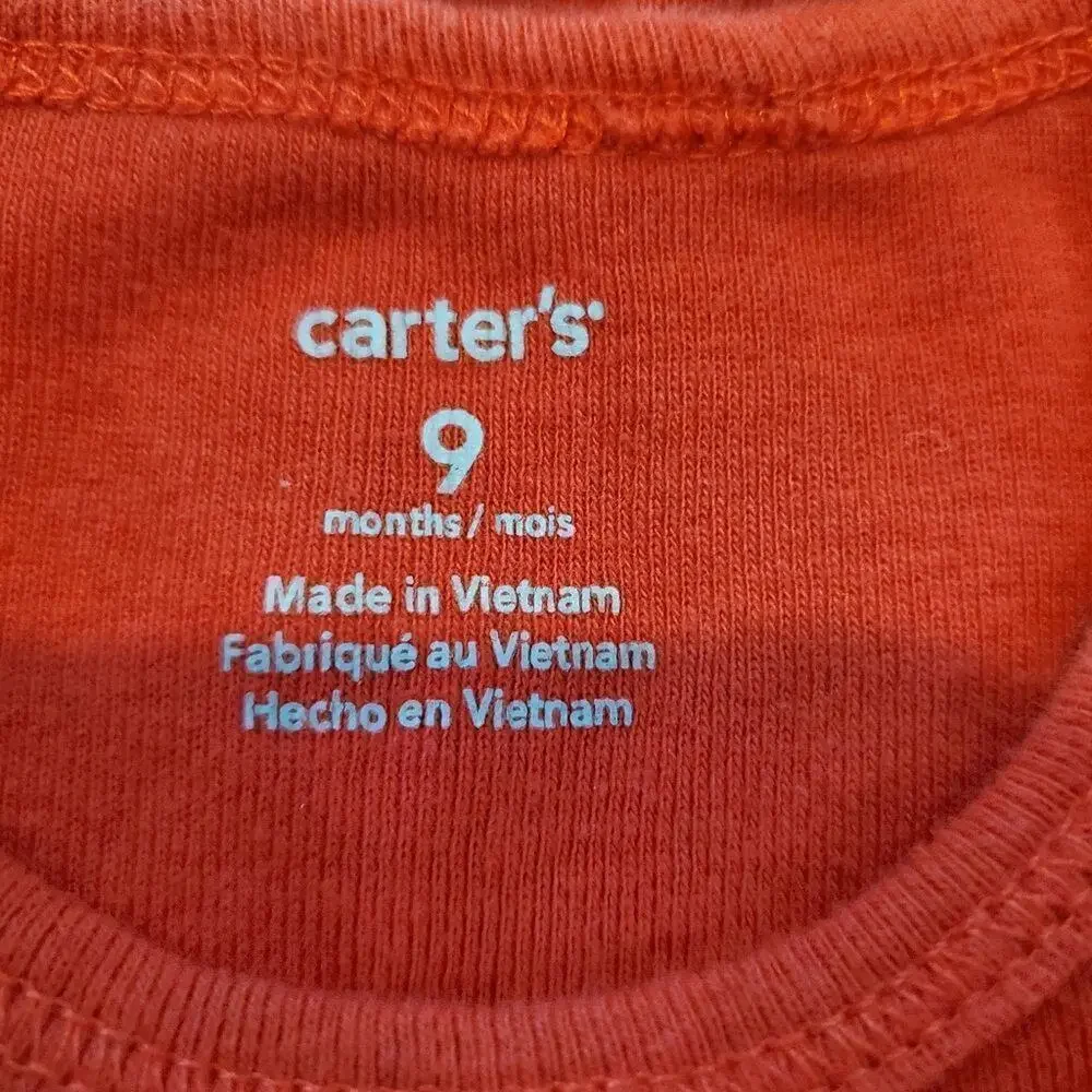 Carters 9 month long sleeve onesie